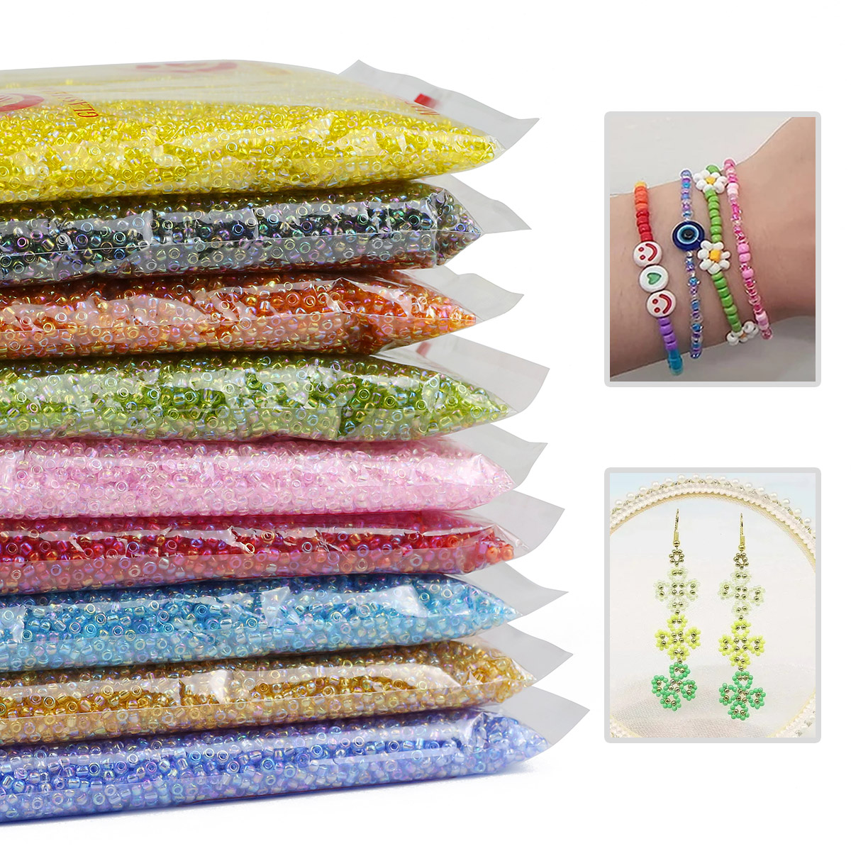 Cuentas de semilla de vidrio t - Glass Seed Beads 2Mm Jewelry Making reseña y precio