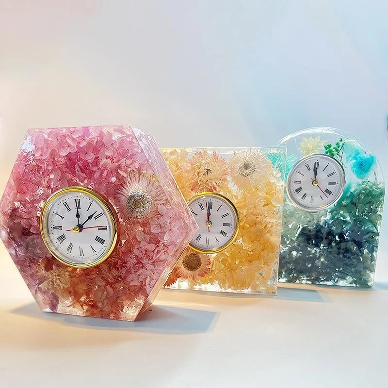Juego de adornos de reloj, mol - Silicone Epoxy Resin Molds Set reseña y precio