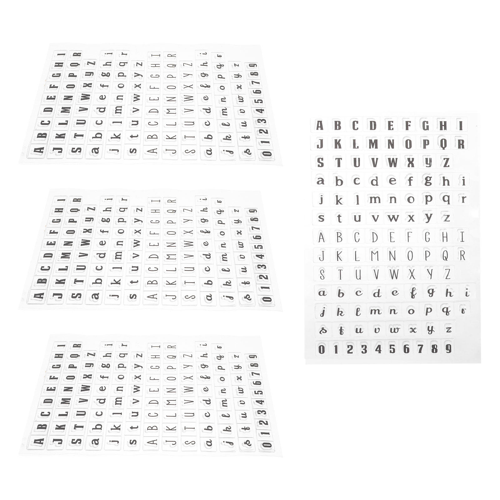 4 unidades de sellos transpare - Clear Silicone Stamps For Card Making reseña y precio