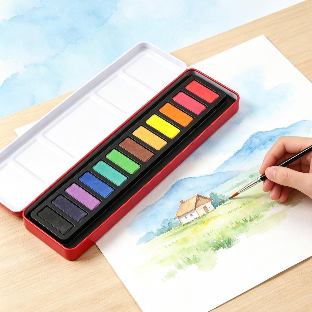 Set de Pintura de Acuarela Por - Watercolor Paint Set Solid Pigment reseña y precio