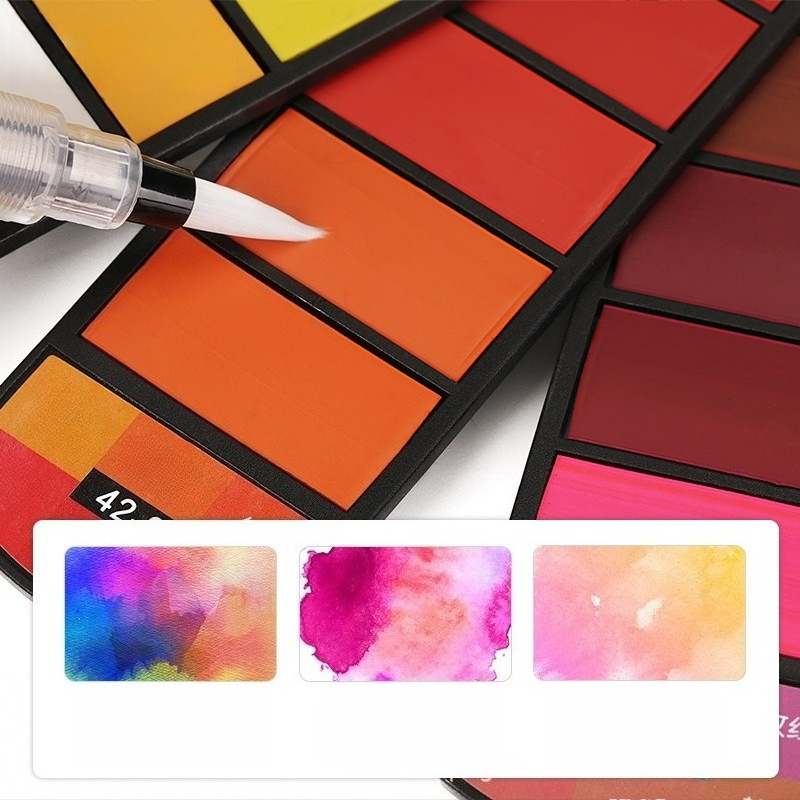 Juego de Pinturas de Acuarela  - Watercolor Paint Set Solid Pigment reseña y precio
