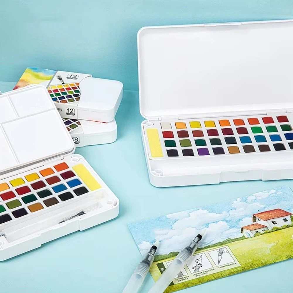 Juego de Pinturas Acuarelas Só - Watercolor Paint Set Solid Pigment reseña y precio